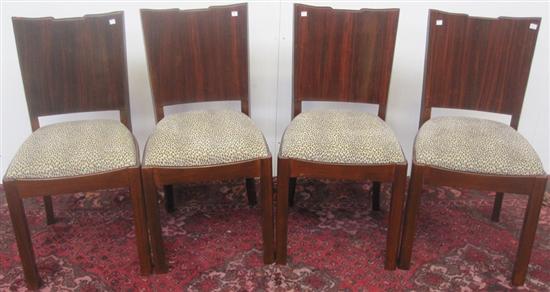 Appraisal: SET OF FOUR ART DECO SIDE CHAIRS French art deco