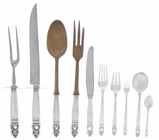 Appraisal: An American Sterling Silver Flatware Service International Silver Co in