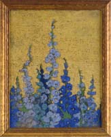 Appraisal: LAURA COOMBS HILLS American - BLUE LARKSPUR Pastel on board