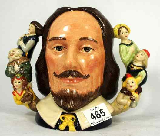 Appraisal: Royal Doulton Large Character Jug Double Handled William Shakespeare D