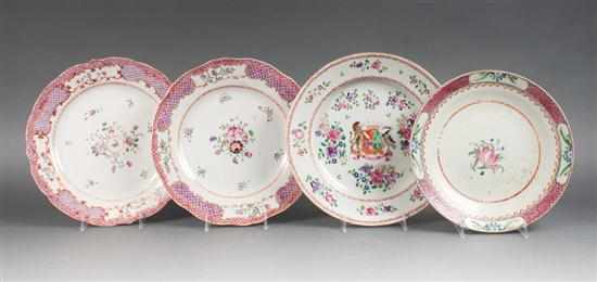 Appraisal: Pair of Chinese Export Famille Rose porcelain plates similar plate