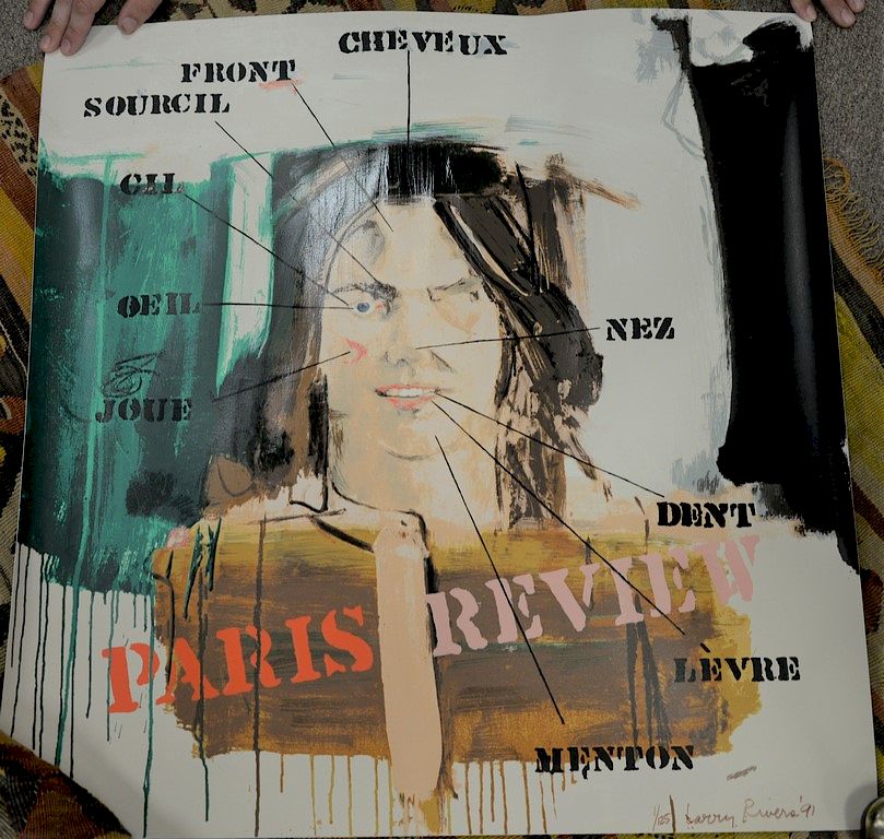 Appraisal: Larry Rivers - lithograph Paris Review signed lower left Larry