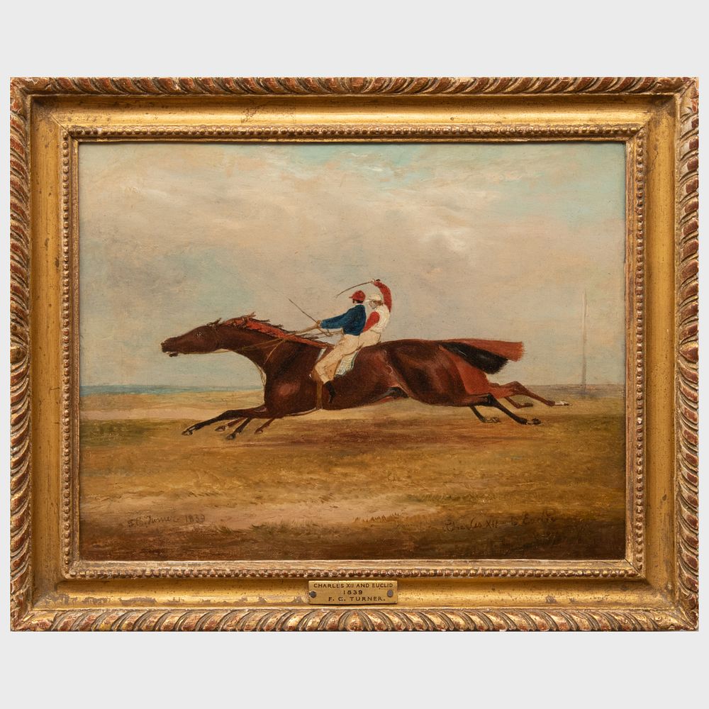 Appraisal: Francis Calcott Turner - Charles XII and Euclid Oil on