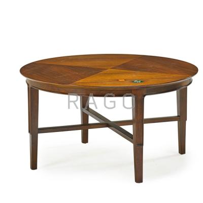 Appraisal: EDWARD WORMLEY DUNBAR Janus coffee table Condition Report