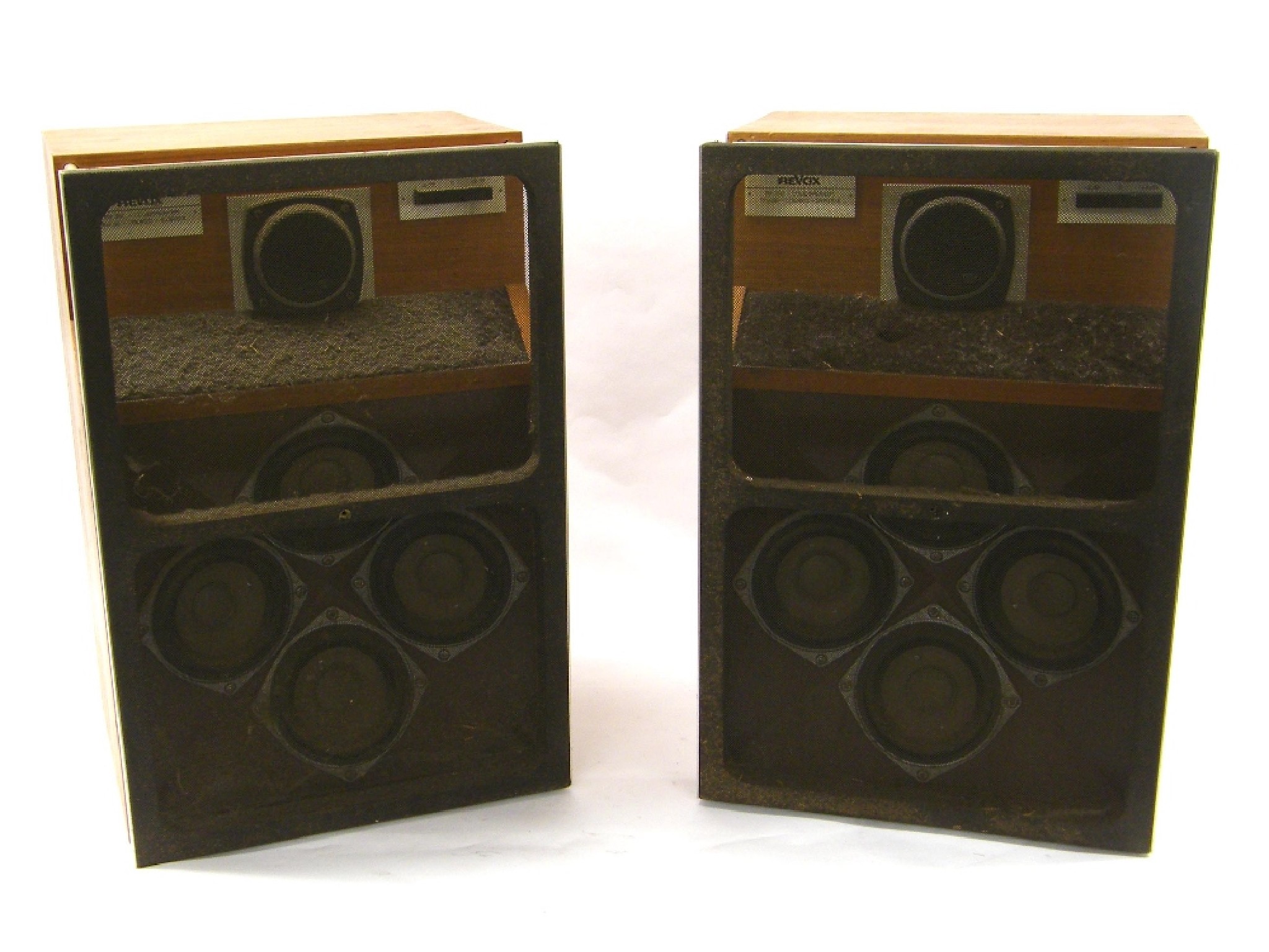 Appraisal: Pair of vintage Revox BX- hi-fi loud speakers untested