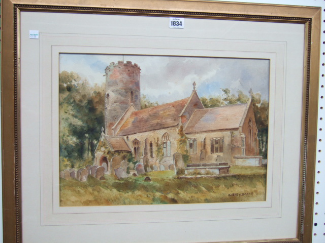 Appraisal: A group of three including a watercolour of Castle Church