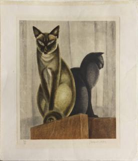 Appraisal: Print Jacques Nam Jacques Lehmann Nam French - Le Chat