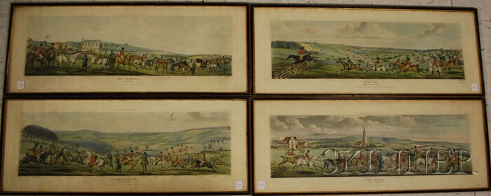 Appraisal: Four S I Fuller Hand-colored Lithograph The Leicestershire Covers The