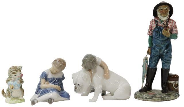 Appraisal: lot of Porcelain figures including Danish Bing Grondahl figures one