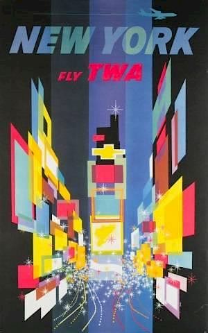 Appraisal: David Klein Poster of New York City for TWA David