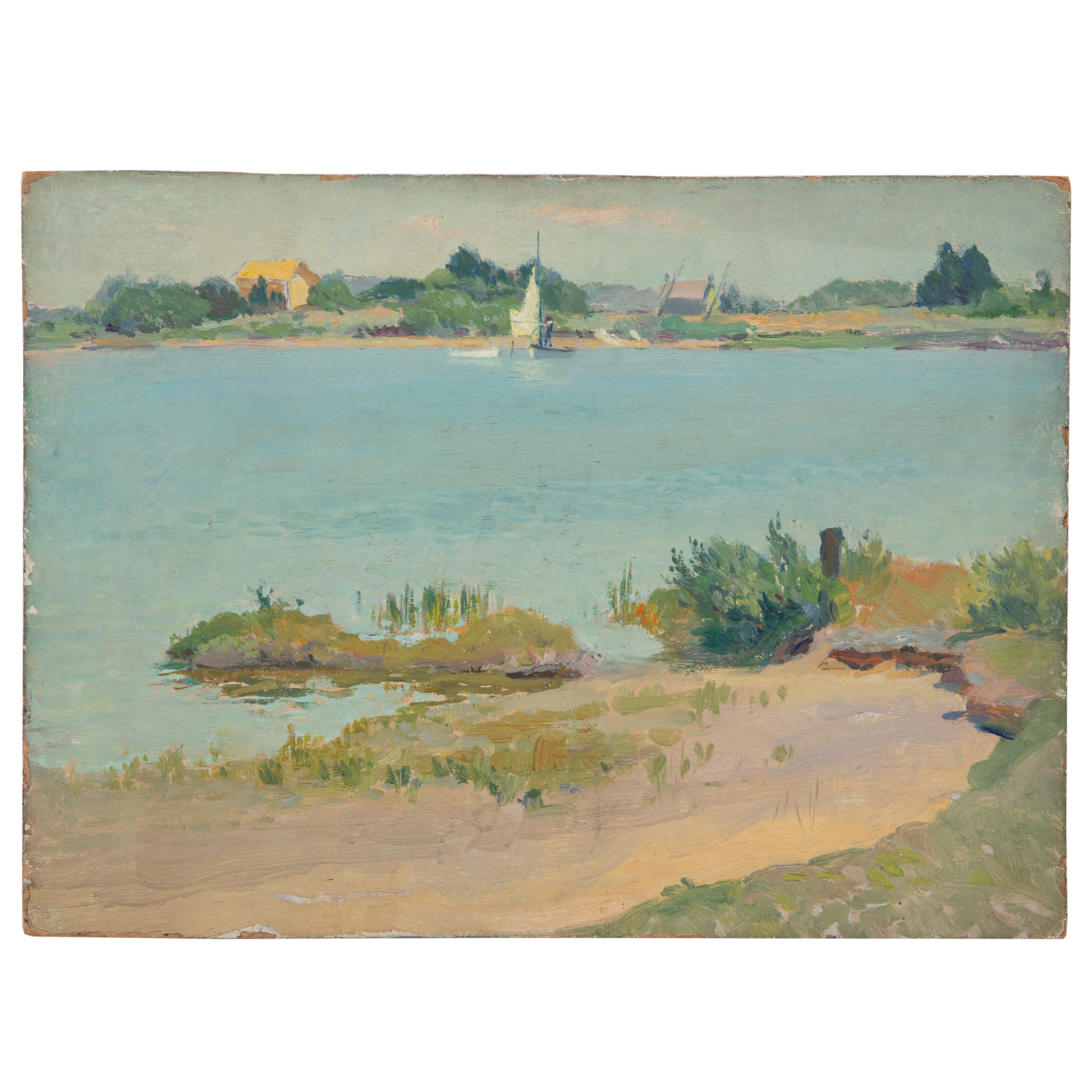 Appraisal: LOUIS J FEUCHTER BY THE LAKESIDE OIL American - Oil