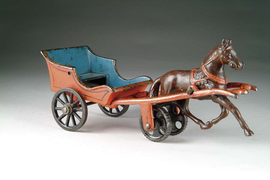 Appraisal: EARLY RED PONY CART Manufactured by F W Carpenter A