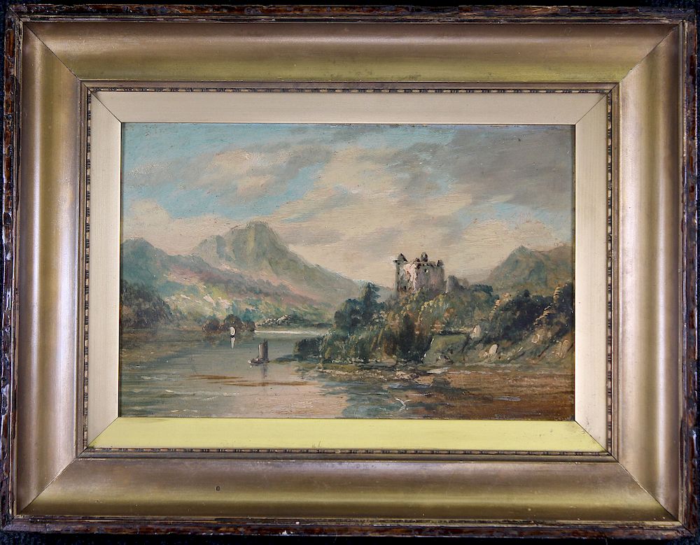 Appraisal: Early th C Painting of MacLeod Castle Early th C