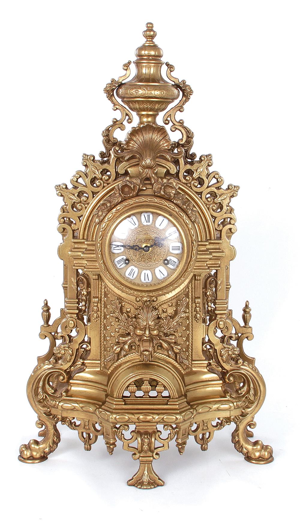 Appraisal: Ormolu-mounted mantle clock Franz Hermele Clock Co Wurttemberg Germany -