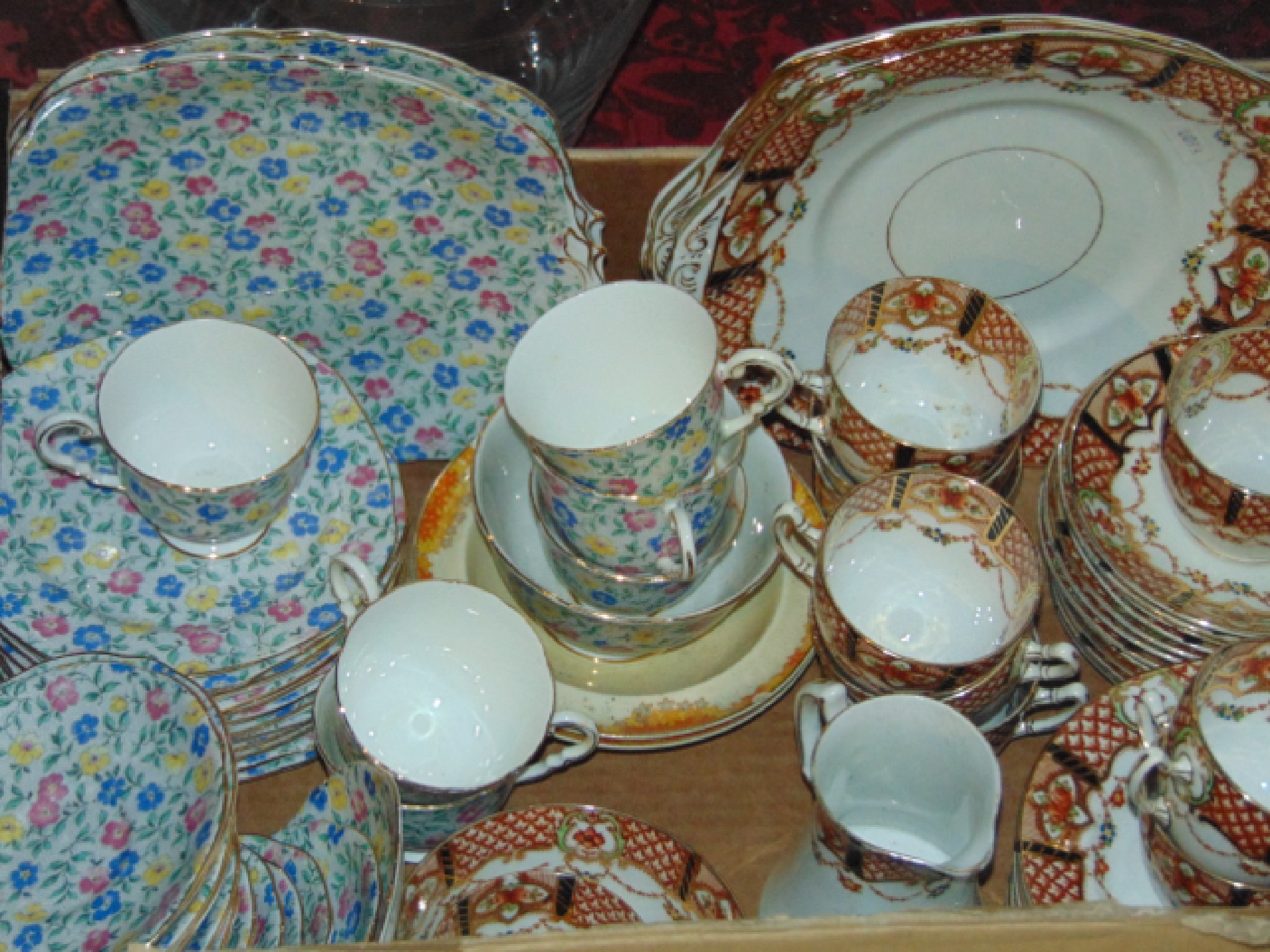 Appraisal: A collection of Royal Stafford china tea wares with printed