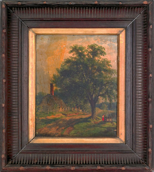 Appraisal: Isaac L Williams American - oil on canvas Pennsylvania landscape