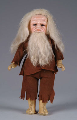 Appraisal: BISQUE DOLL OF OLD RIP Probably made by Cuno Otto