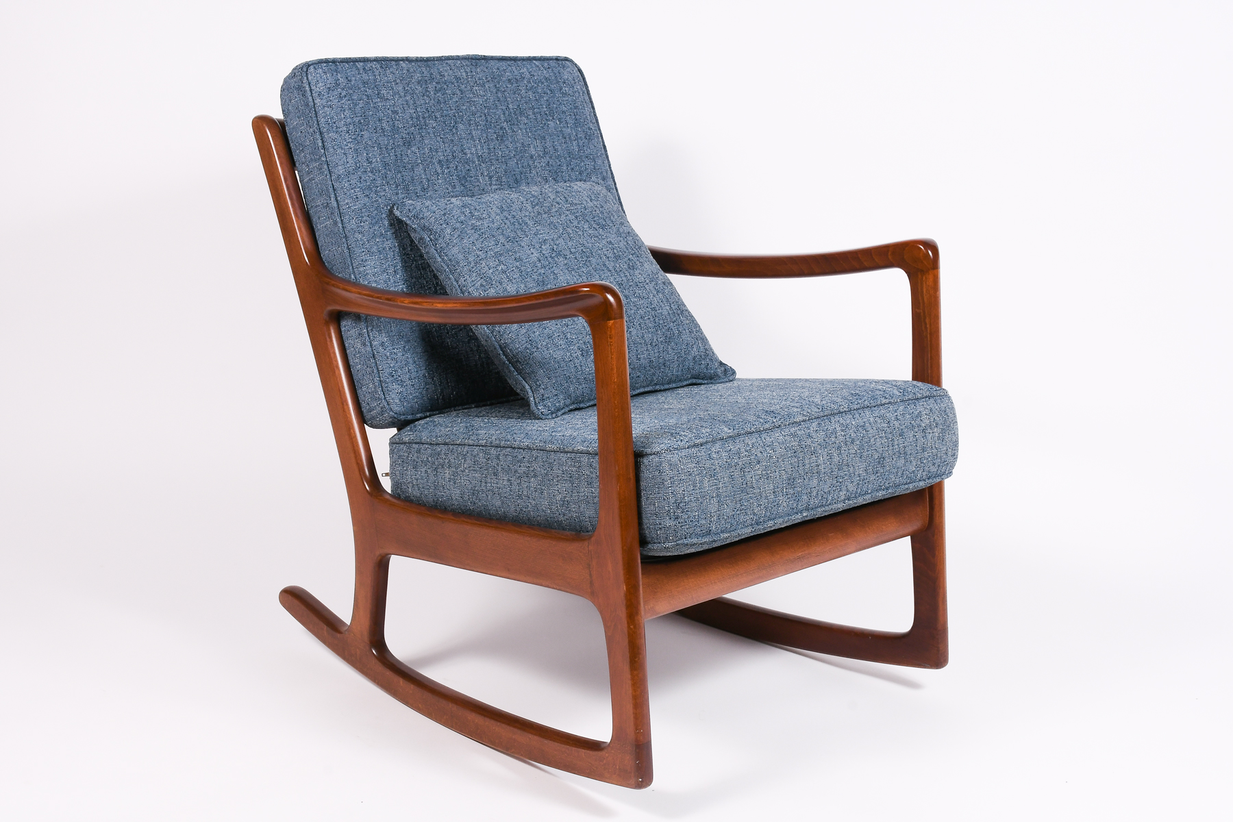 Appraisal: MID-CENTURY MODERN SELIG ROCKER Circa 's Danish Modern rocker for