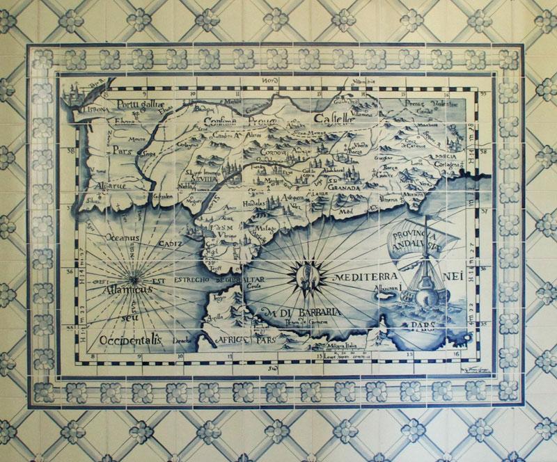 Appraisal: - Blue and White Portuguese Tiles Approximately blue and white