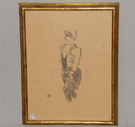 Appraisal: HENRI DE TOULOUSE-LAUTREC - Lithograph on japan circa Mary Hamilton