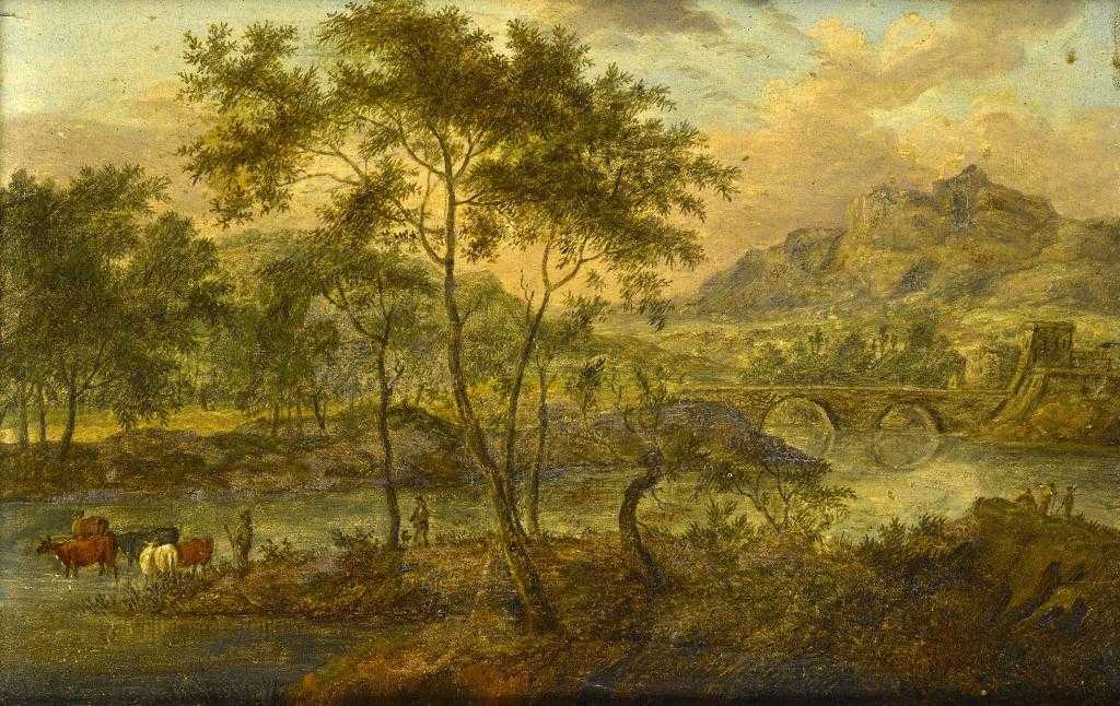 Appraisal: FLEMISH SCHOOL LATE TH TH CENTURY A SOUTHERN LANDSCAPE WITH