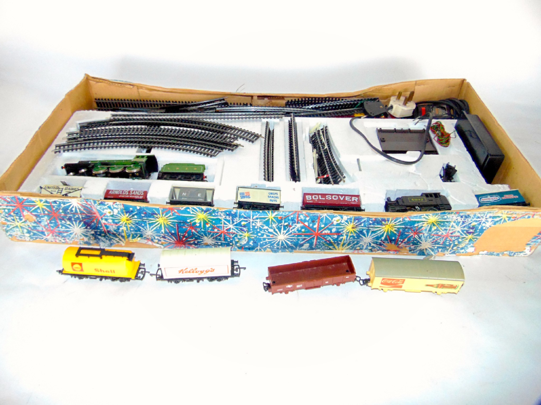 Appraisal: A boxed Gauge railway set to include a Hornby engine