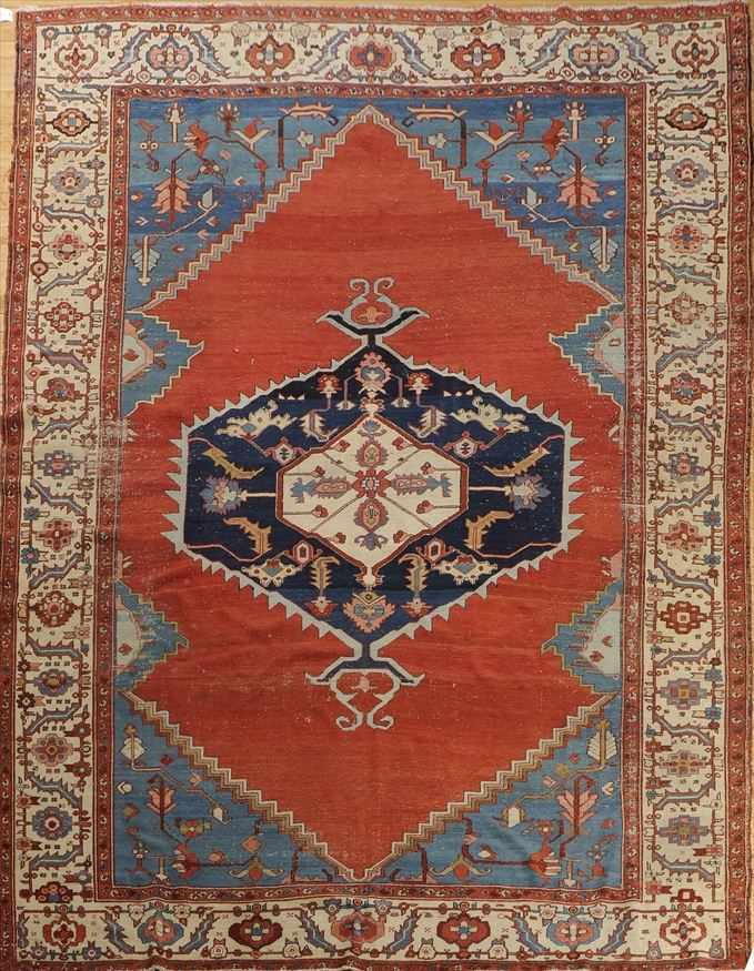 Appraisal: BAKSHAISH CARPET With a central diamond-form medallion on a red