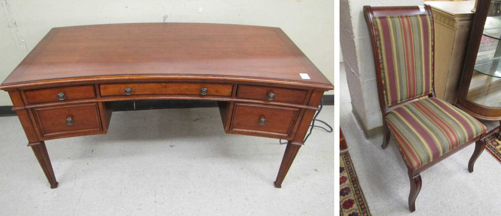 Appraisal: HEKMAN EUROPEAN LEGACY WRITING DESK AND CHAIR Hekman Furniture Co