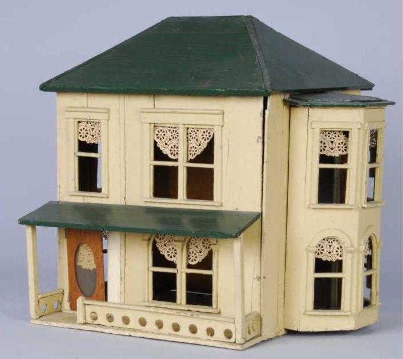 Appraisal: Christmas Putz Dollhouse America ca A homemade two-story Christmas house