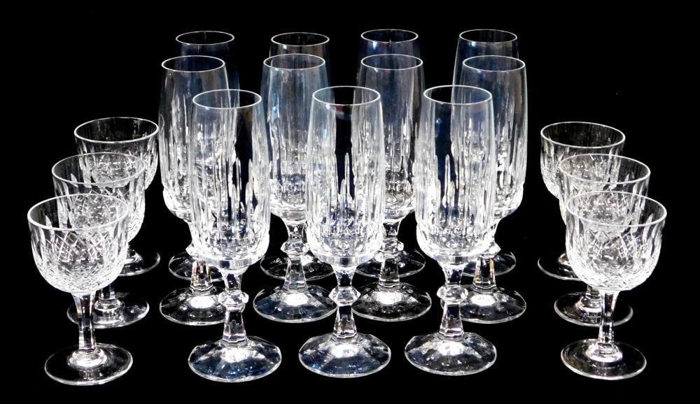 Appraisal: Schott Zwiesel and Thomas Webb cut crystal stemware seventeen pieces