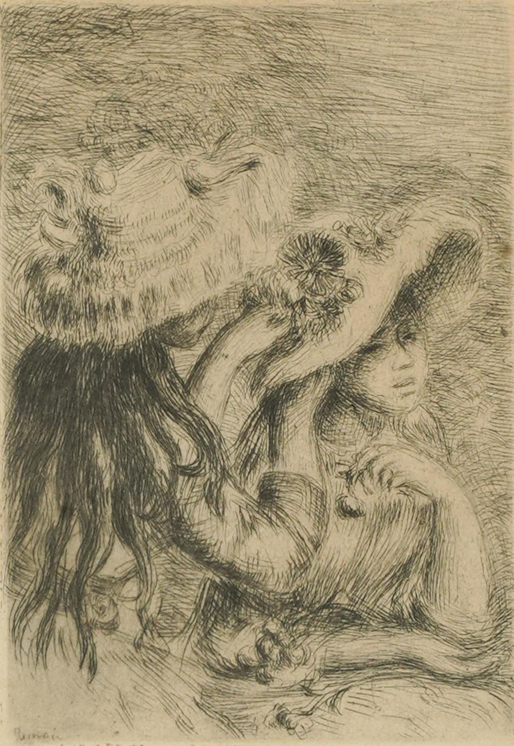 Appraisal: AFTER PIERRE AUGUSTE RENOIR - CHAPEAU EPINGLEetching on wove paper