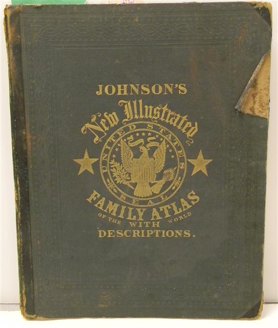 Appraisal: Johnson's New Illustrated Family Atlas N Y Folio marginal stain