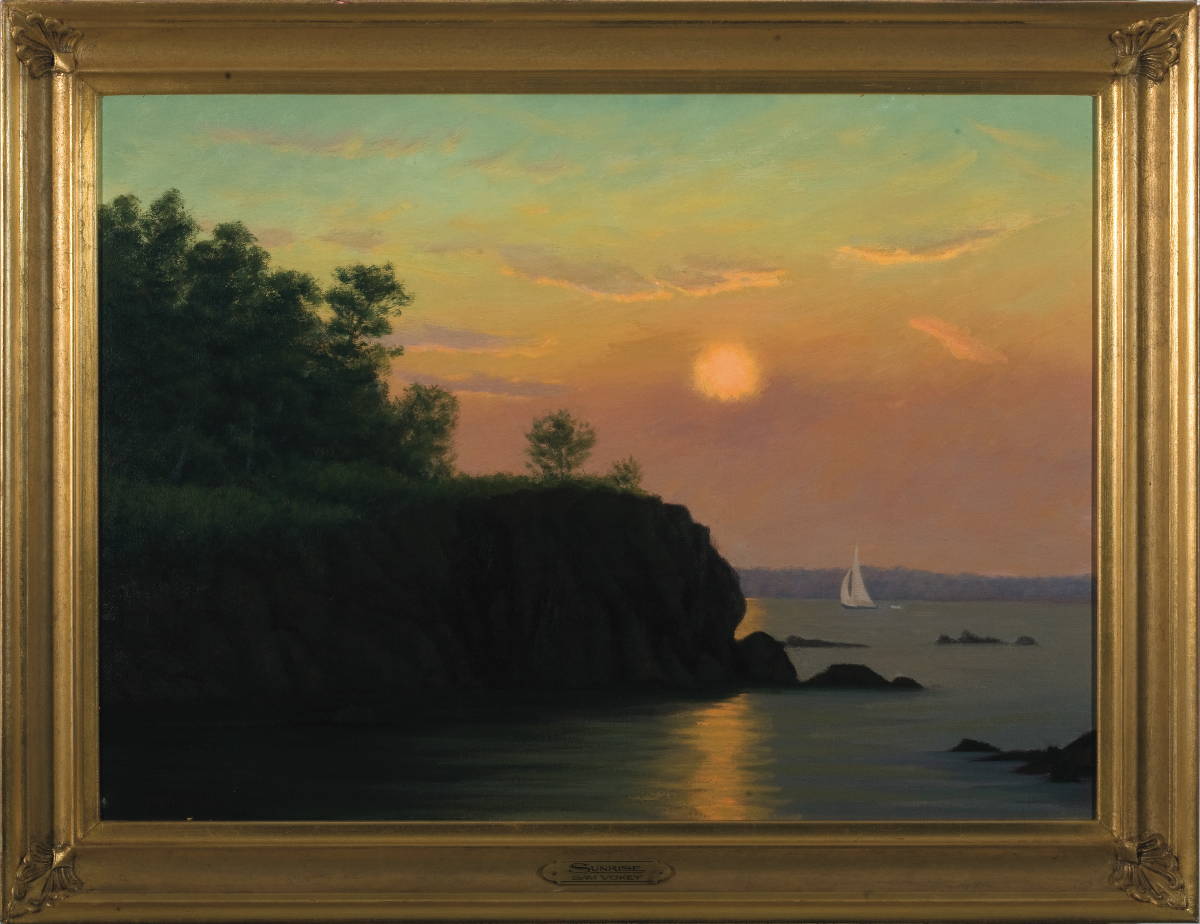 Appraisal: SAM VOKEY AMERICAN B SUNRISE Oil on canvas x inches