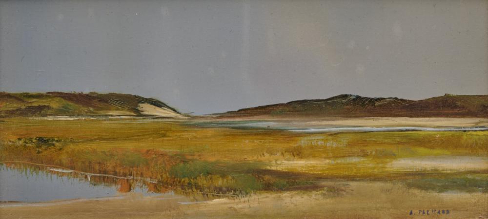 Appraisal: ANNE PACKARD American b Untitled Marsh View oil on board