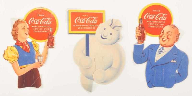 Appraisal: Lot of Coca-Cola Bottle Toppers Displays Description German s Seldom