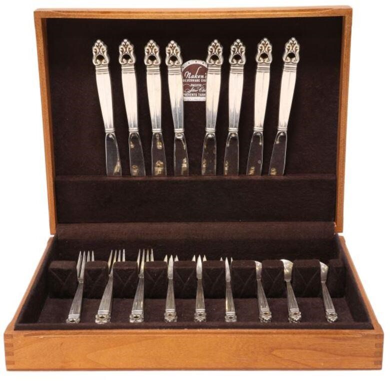 Appraisal: set of International Royal Danish sterling silver flatware service for