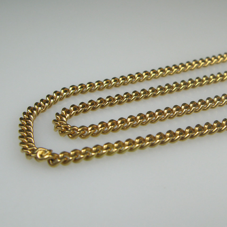 Appraisal: k Yellow Gold Curb Link Chain Length - cm