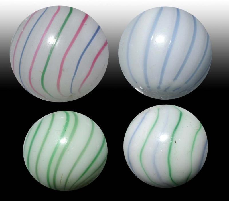 Appraisal: Lot of Clambroth Marbles Description Includes one with white base