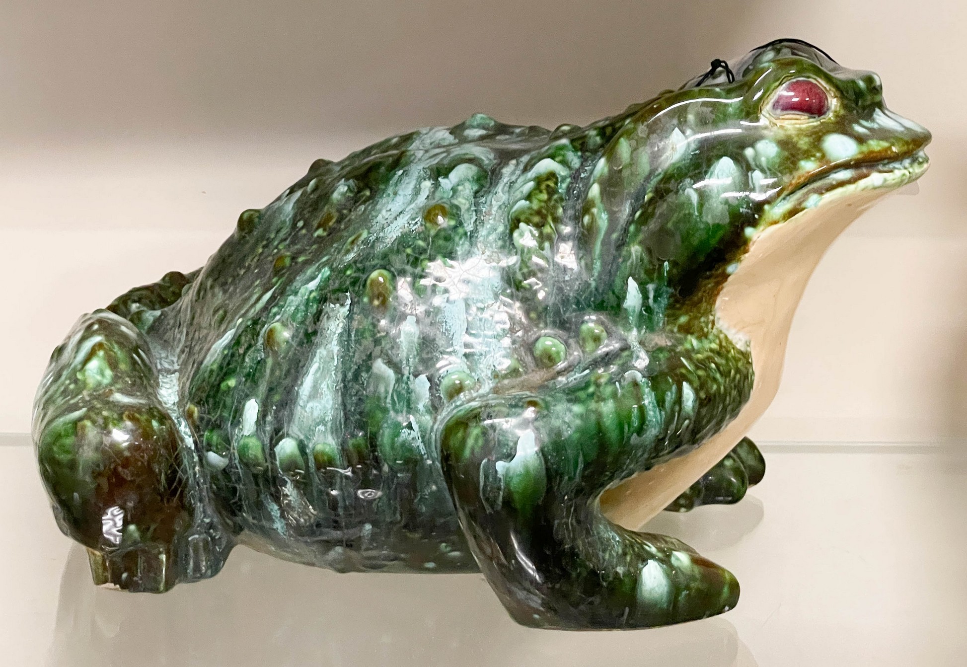 Appraisal: Large porcelain frog figure unmarked l x h