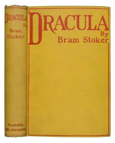 Appraisal: STOKER BRAM Dracula vo publisher's canary yellow cloth stamped in