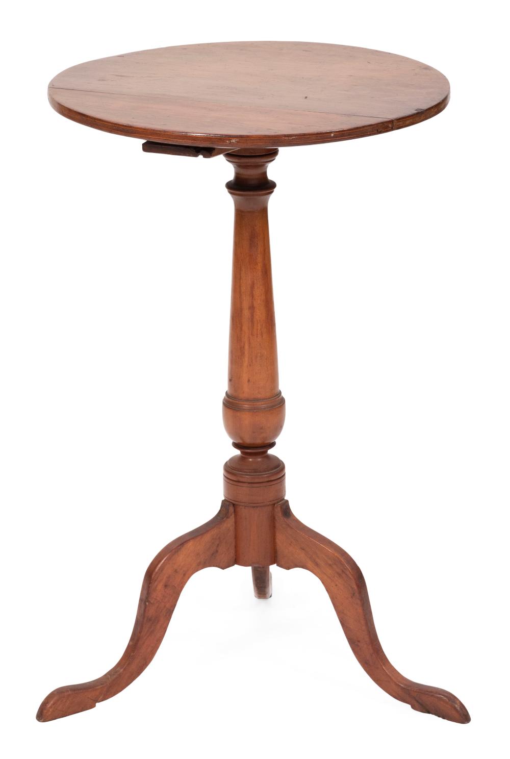 Appraisal: QUEEN ANNE CANDLESTAND LATE TH CENTURY HEIGHT TOP DIAMETER QUEEN