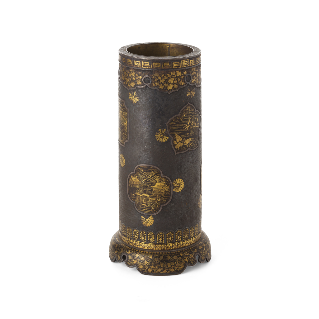 Appraisal: FINE GILT IRON INCENSE HOLDER BY THE KOMAI COMPANY OF