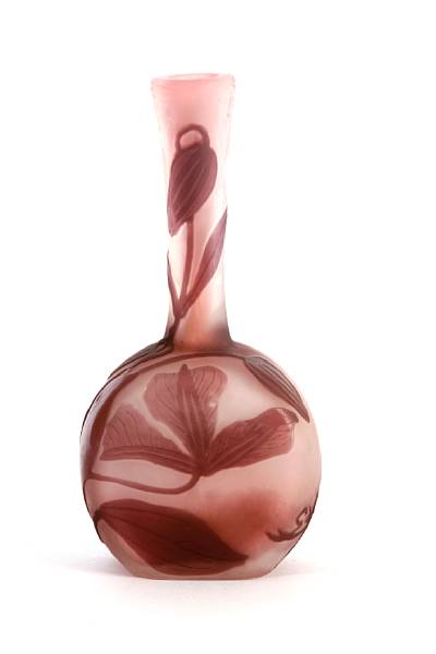 Appraisal: A Gall cameo glass stick-neck vase circa signed Gall in