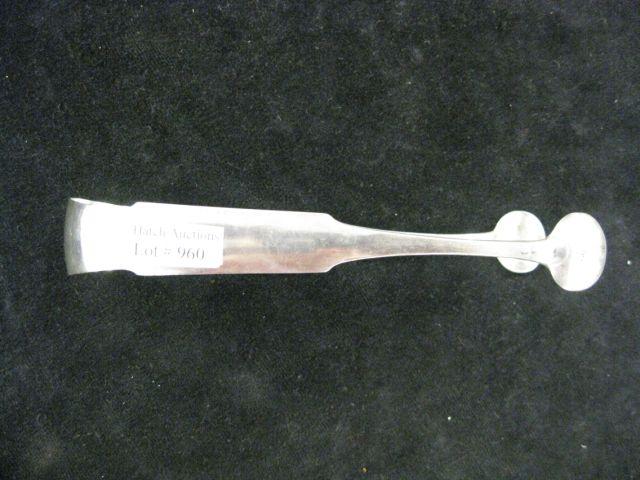 Appraisal: 's American Coin Silver Tongs by Downing Phelps New York