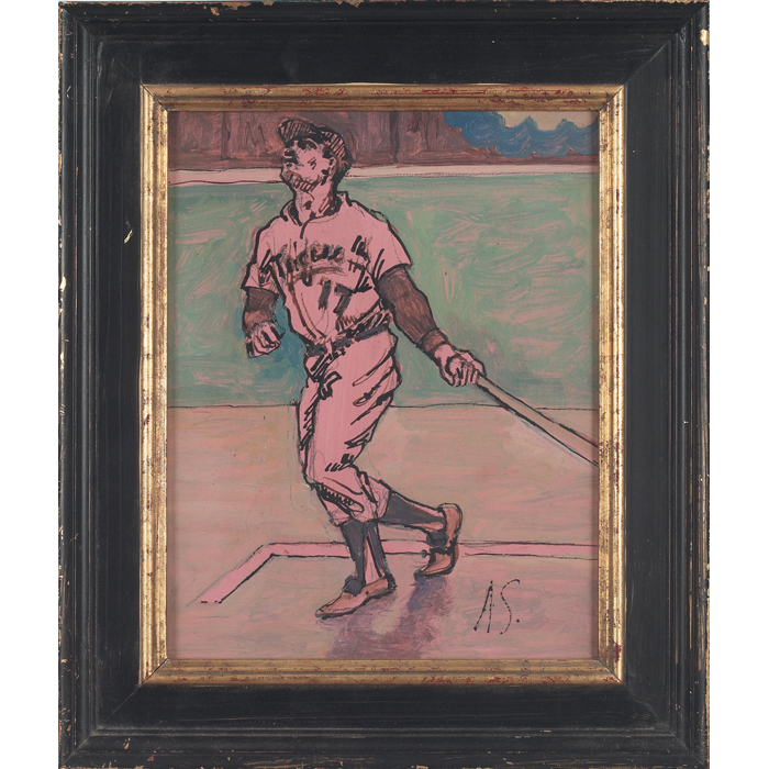 Appraisal: Arthur M Smith American d ''Hank Greenberg '' c oil