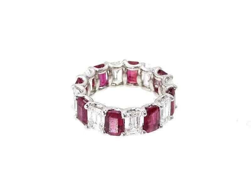 Appraisal: ct Ruby And ct Diamond Eternity Band Ruby And Diamond