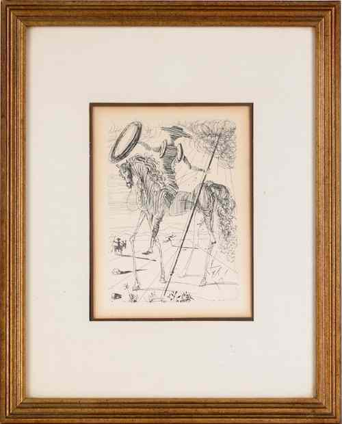 Appraisal: Three Salvador Dali etchings th c with Collector's Guild authentication