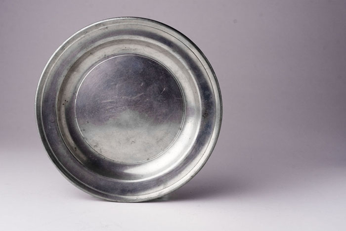 Appraisal: PEWTER PLATE LOVE ASSOCIATED WITH JOHN ANDREW BRUNSTROM CIRCA -