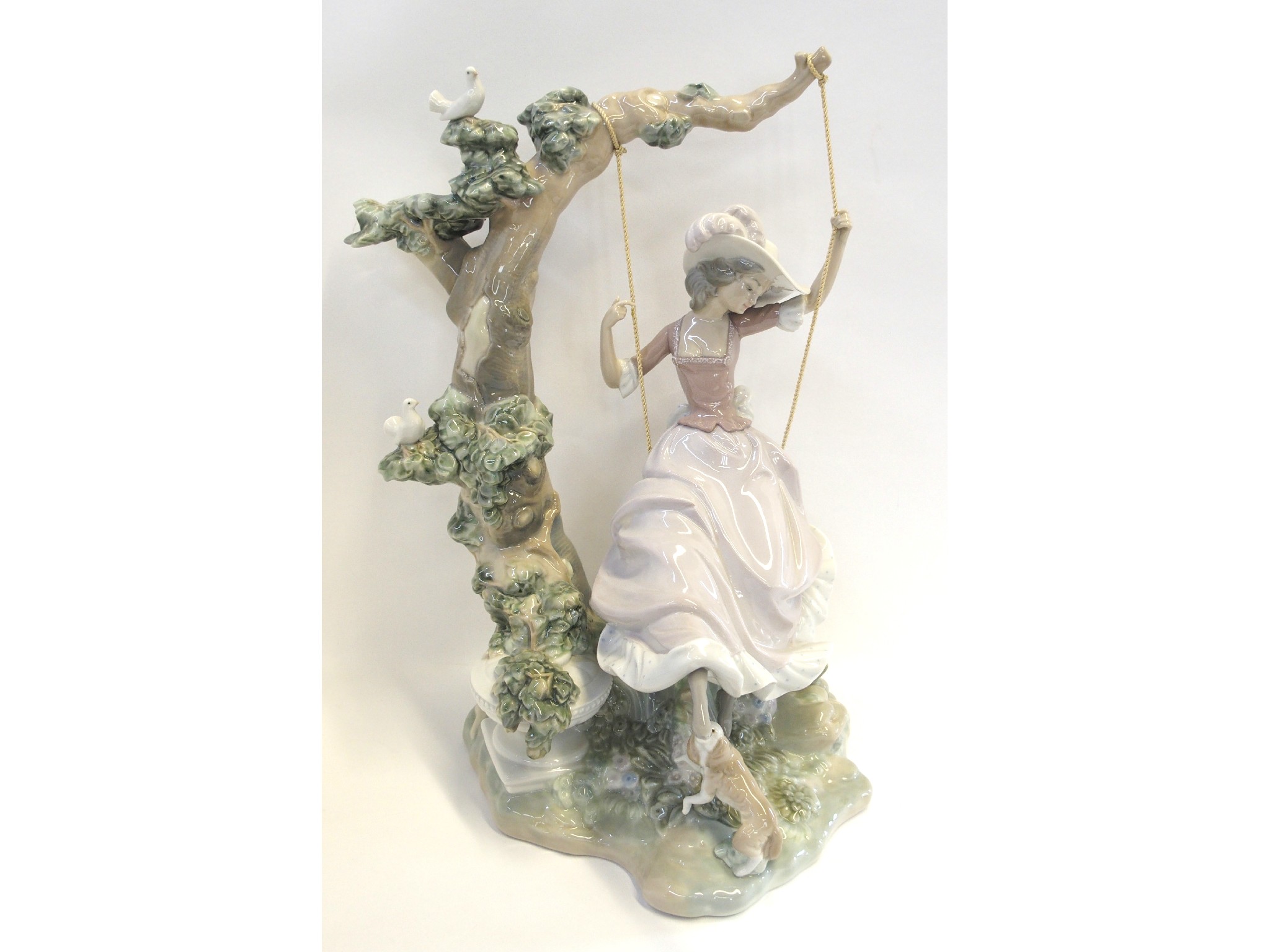 Appraisal: Lladro figure of a girl 'Swinging' designed by Salvador Deb