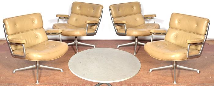 Appraisal: SET OF FOUR EAMES LOBBY CHAIRS FROM A SET OF